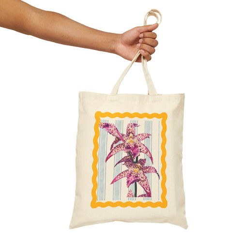 Botanical Orchid Tote Bag
