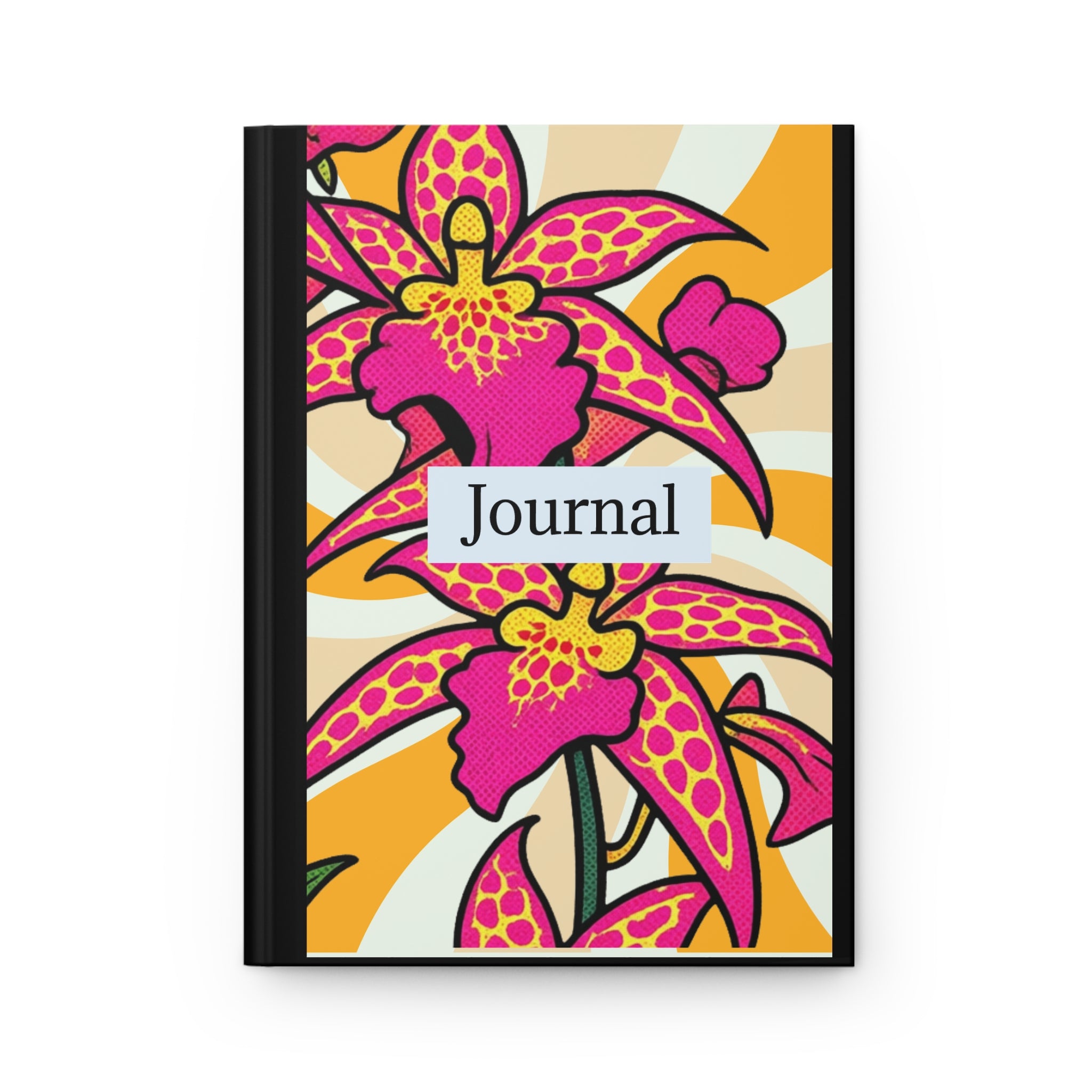 Floral Orchid Hardcover Journal