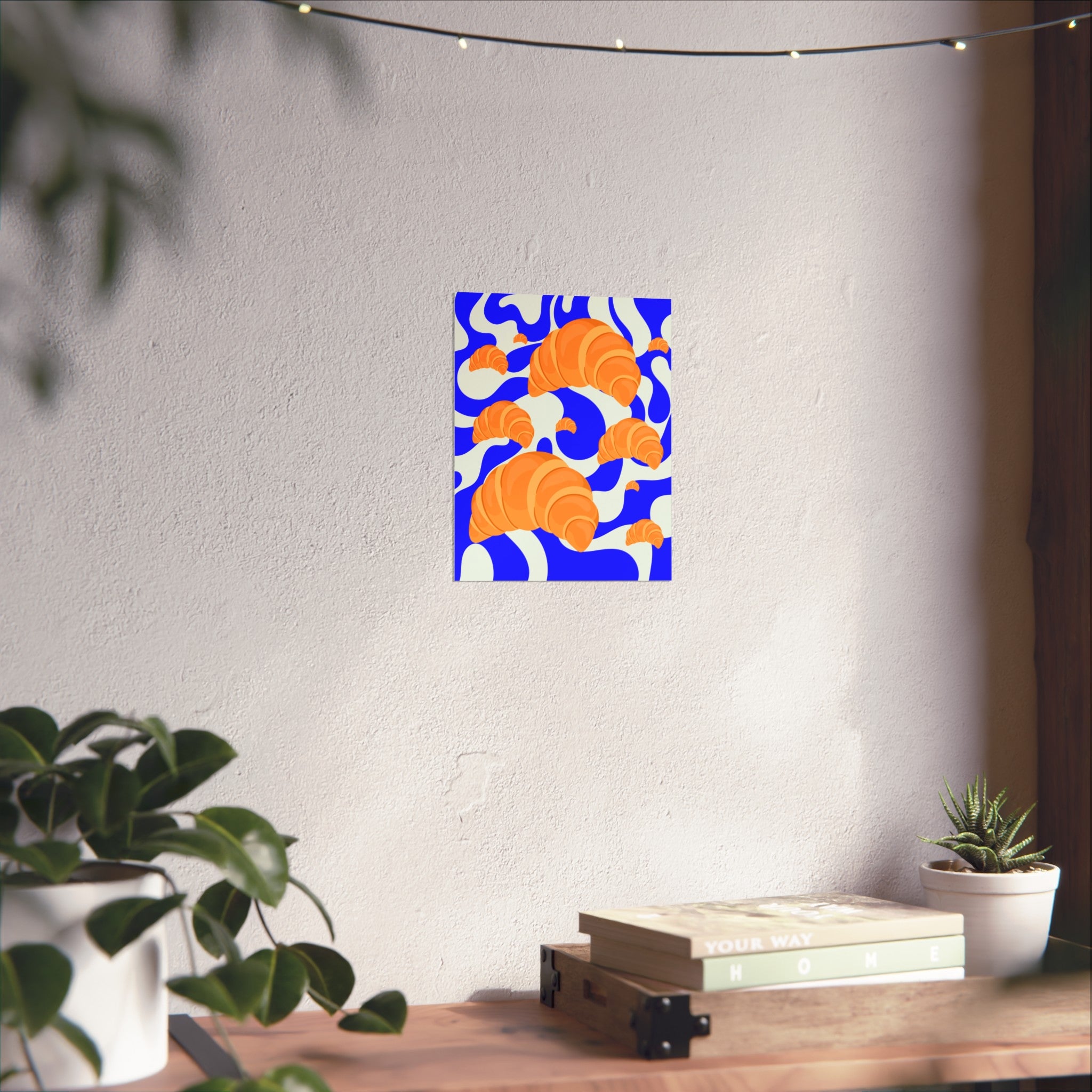 Croissant Pop Art Poster