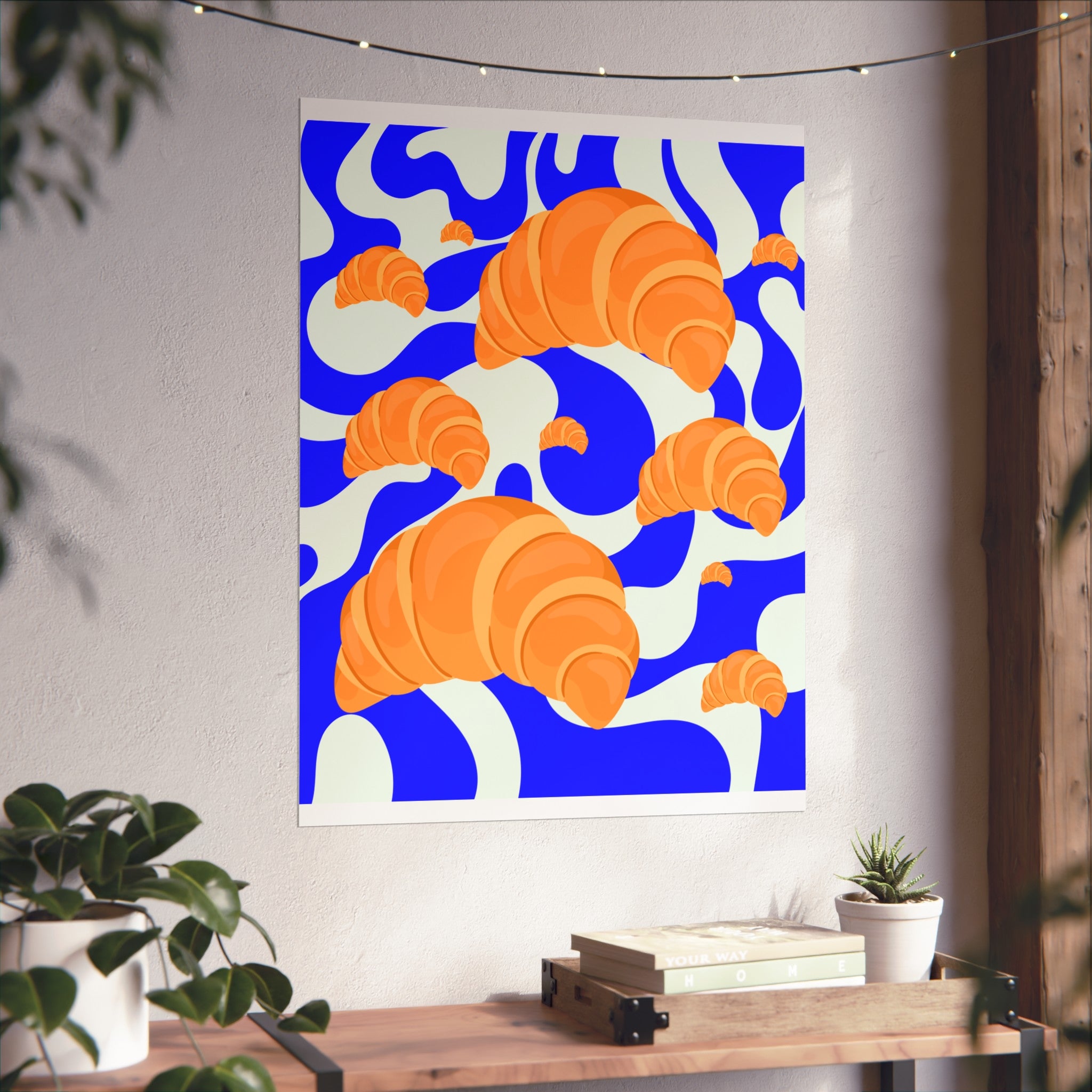 Croissant Pop Art Poster