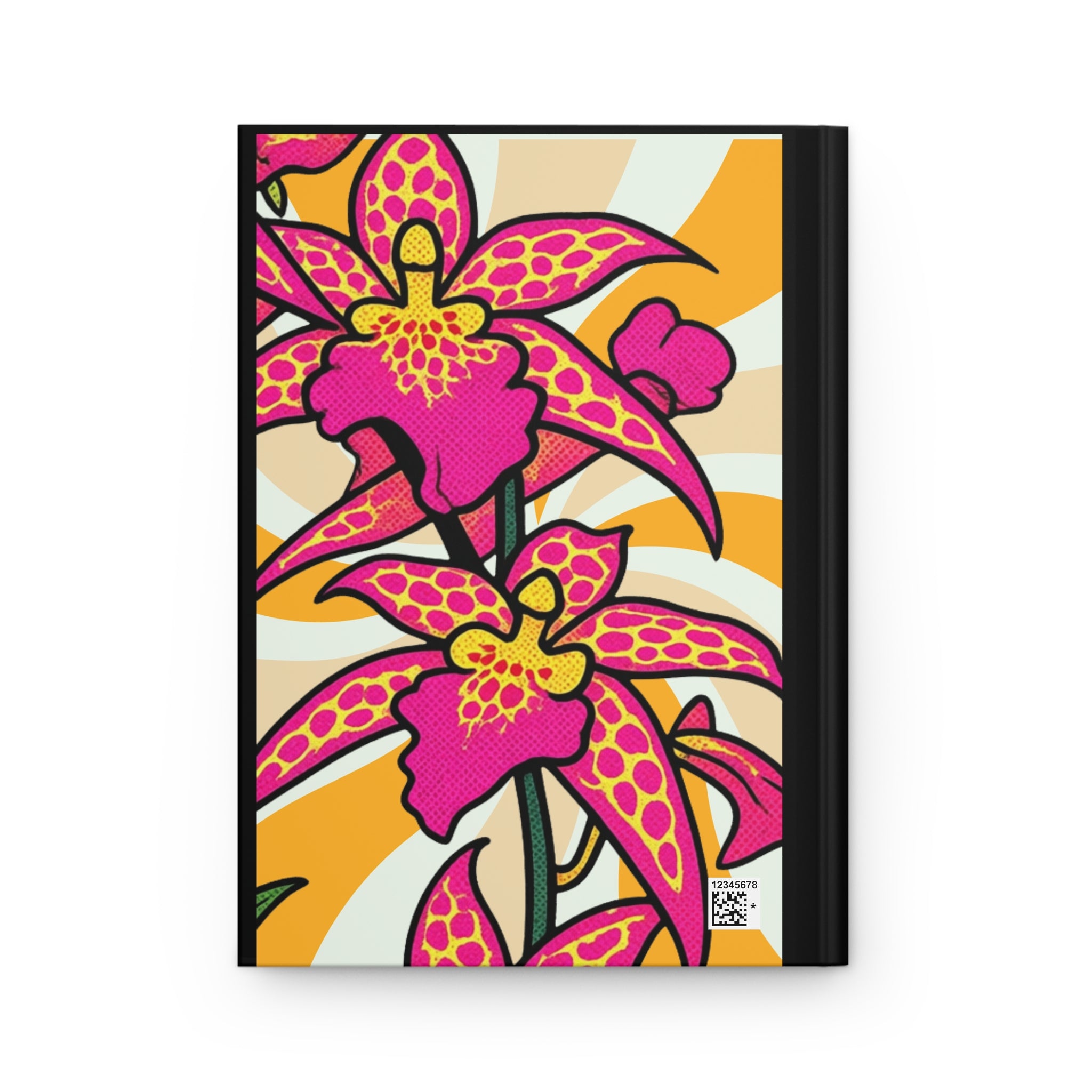 Floral Orchid Hardcover Journal